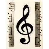 Eraser G Clef with Notes